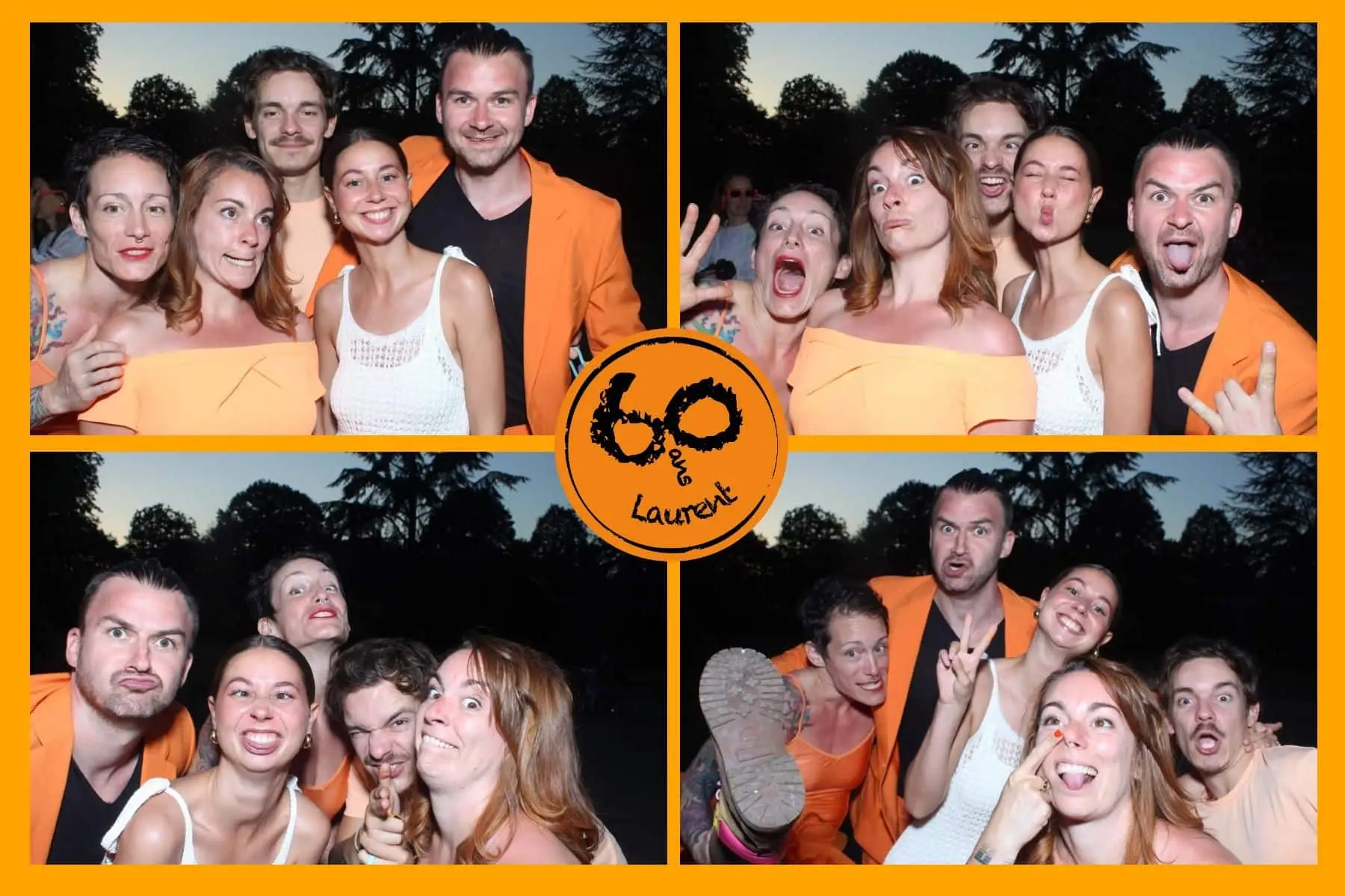 Un cadre photobooth original pour fêter ses 60 ans